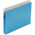 Smead Smead® 1-3/4" Accordion Expansion Colored File Pocket, Straight Tab, Letter, Blue 73215
